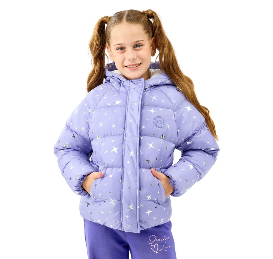 Skechers G Puffer Jacket Çocuk Mont Mavi Skechers G Puffer Jacket Çocuk Mont Mavi