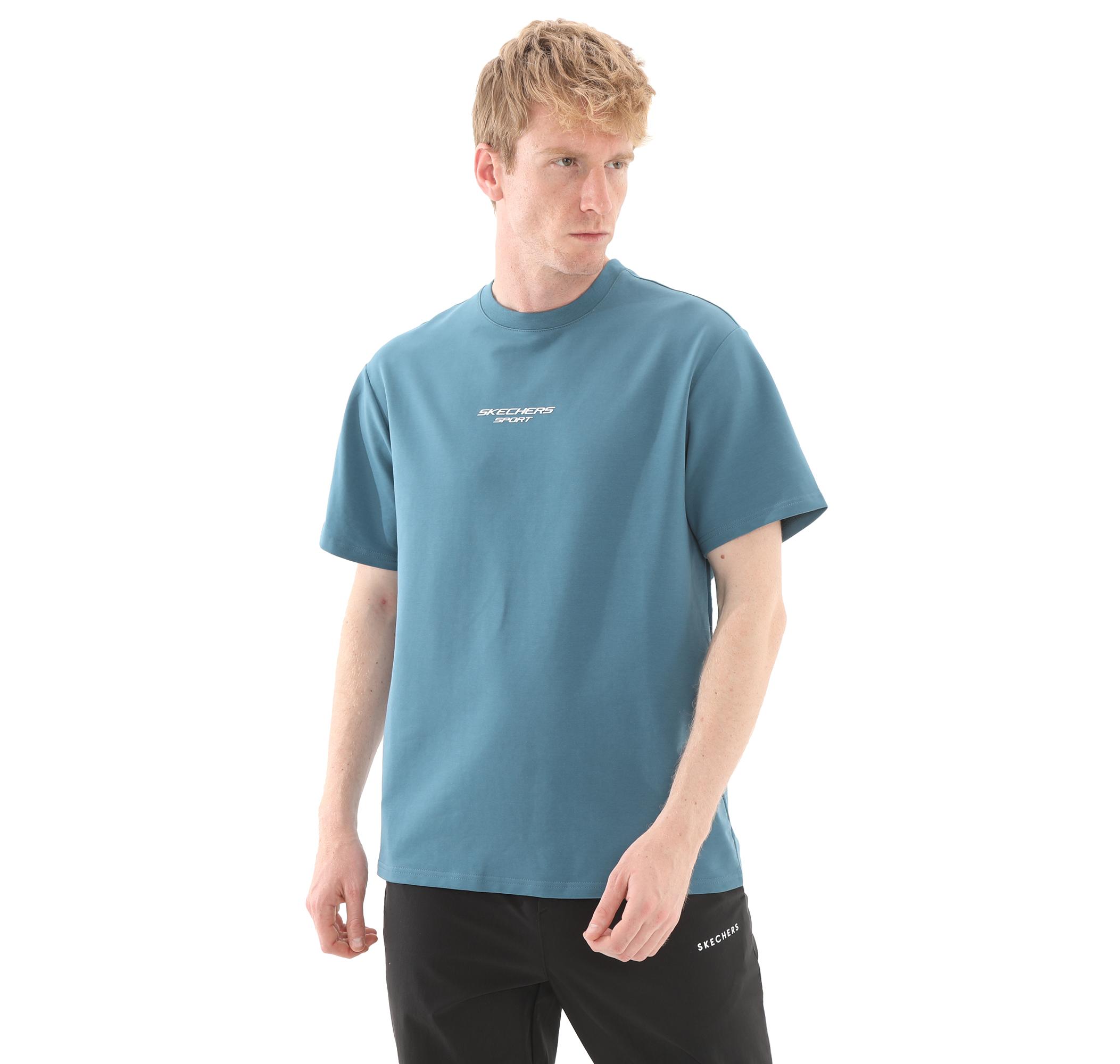 Мужская футболка Skechers Graphic M Short Sleeve İndigo
