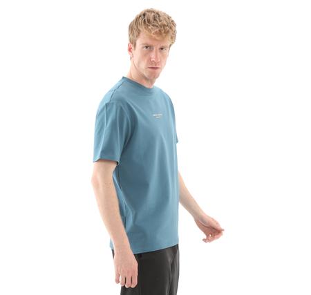 Skechers Graphic T-Shirt M Short Sleeve Erkek T-Shirt İndigo