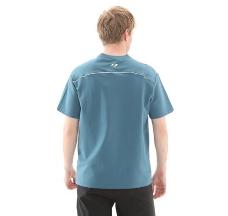 Skechers Graphic T-Shirt M Short Sleeve Erkek T-Shirt İndigo