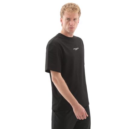 Skechers Graphic T-Shirt M Short Sleeve Erkek T-Shirt Siyah