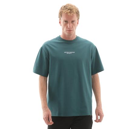 Skechers Graphic T-Shirt M Short Sleeve Erkek T-Shirt Turkuaz Skechers Graphic T-Shirt M Short Sleeve Erkek T-Shirt Turkuaz