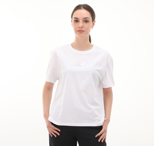 Skechers Graphic T-Shirt W Short Sleeve Kadın T-Shirt Beyaz