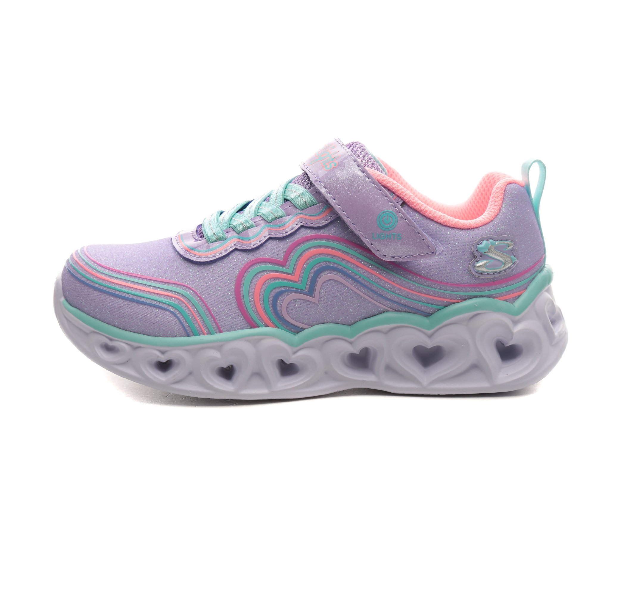 Детские кроссовки Skechers Heart Lights Retro Hearts