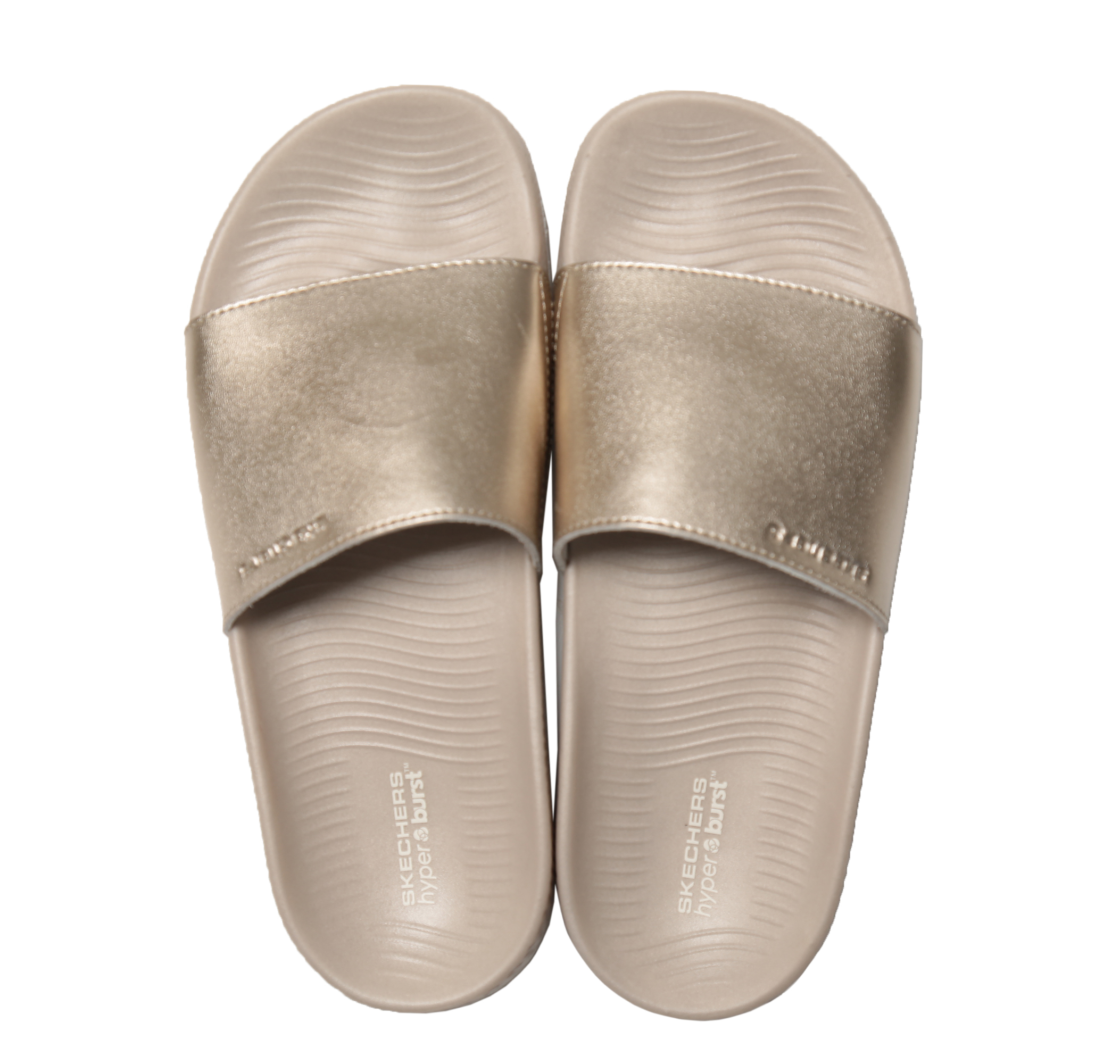 Женские шлепки Skechers Hyper Slide Shine On Terlik Gold