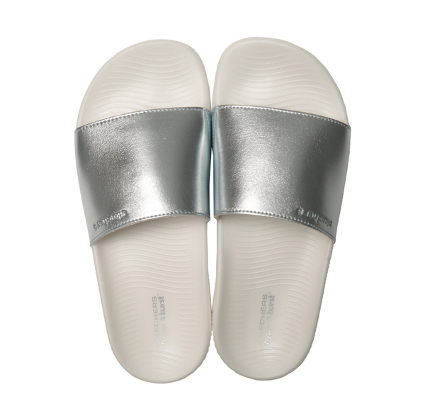 Skechers Hyper Slıde - Shıne On Kadın Terlik Gri Skechers Hyper Slıde - Shıne On Kadın Terlik Gri