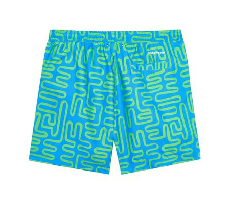 Skechers M 5 Inch Allover Print Swimshort Erkek Mayo Yeşil