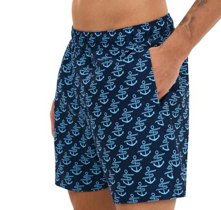 Skechers M 5 Inch Swimshort Erkek Mayo Lacivert