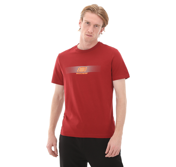 Skechers M Big Logo T-Shirt Erkek Kırmızı
