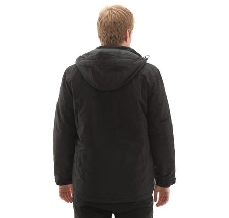 Skechers M Coated Jacket Erkek Mont Siyah Skechers M Coated Jacket Erkek Mont Siyah