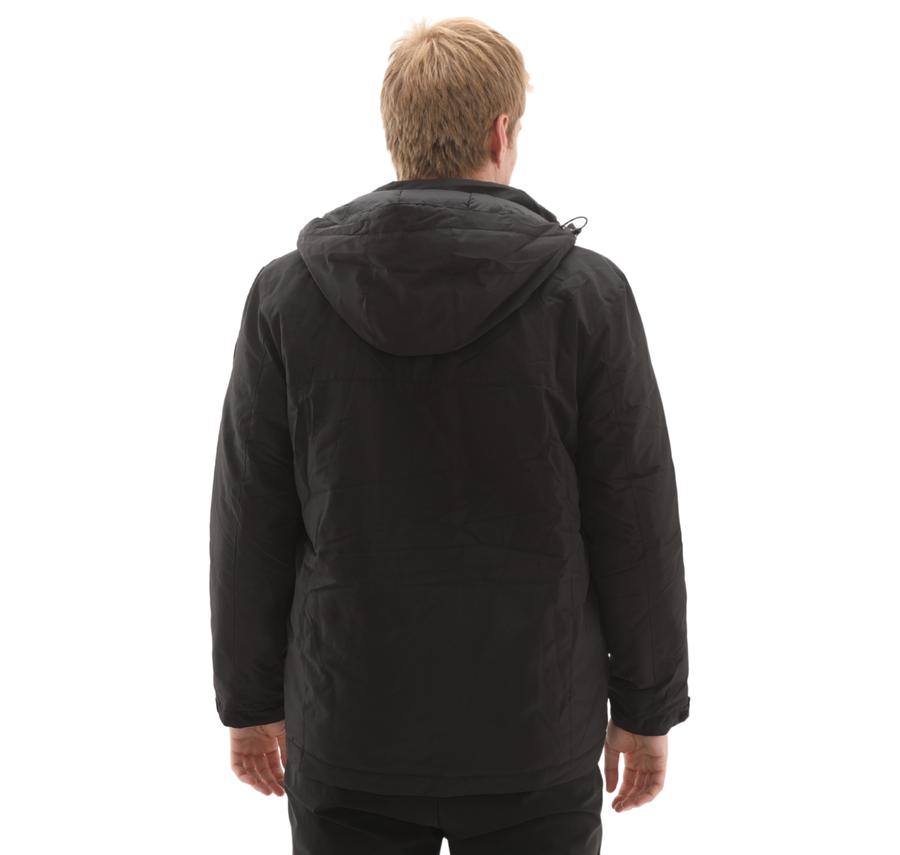 Skechers M Coated Jacket Erkek Mont Siyah Skechers M Coated Jacket Erkek Mont Siyah