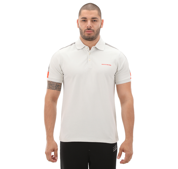 Skechers M Colorblock Polo T-Shirt Erkek T-Shirt Beyaz Skechers M Colorblock Polo T-Shirt Erkek T-Shirt Beyaz