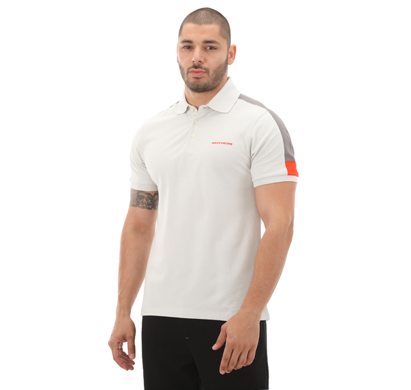 Skechers M Colorblock Polo T-Shirt Erkek T-Shirt Beyaz Skechers M Colorblock Polo T-Shirt Erkek T-Shirt Beyaz