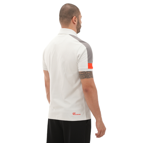 Skechers M Colorblock Polo T-Shirt Erkek T-Shirt Beyaz Skechers M Colorblock Polo T-Shirt Erkek T-Shirt Beyaz