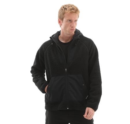 Skechers M Comfort Hoodie Sherpa Jacket Erkek Siyah Skechers M Comfort Hoodie Sherpa Jacket Erkek Siyah
