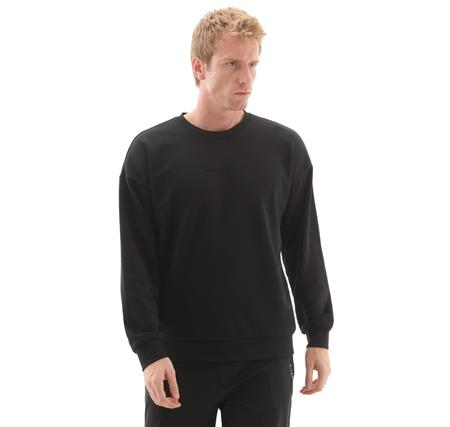 Skechers M Essential Crewneck Sweatshirt Erkek Sweatshirt Siyah Skechers M Essential Crewneck Sweatshirt Erkek Sweatshirt Siyah