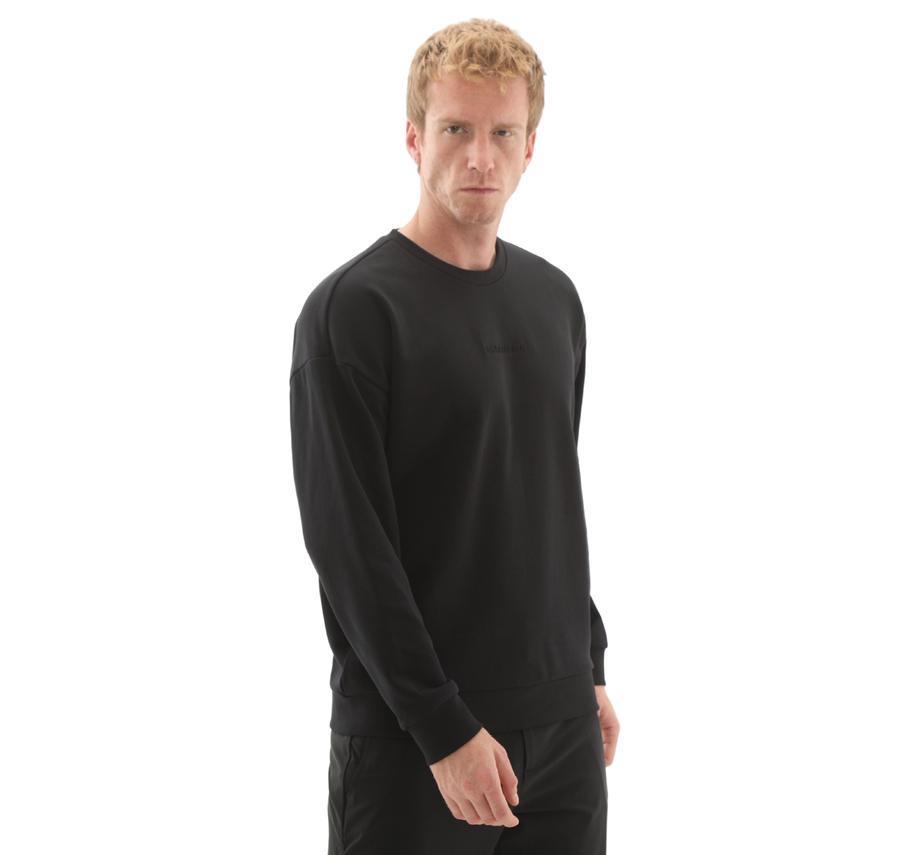 Skechers M Essential Crewneck Sweatshirt Erkek Sweatshirt Siyah Skechers M Essential Crewneck Sweatshirt Erkek Sweatshirt Siyah