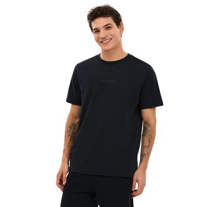 Skechers M Essential Erkek T-Shirt Siyah Skechers M Essential Erkek T-Shirt Siyah