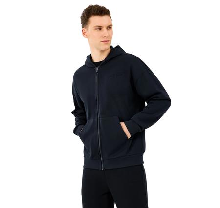 Skechers M Essential Full Zip Hoodie Sweatshirt Erkek Siyah