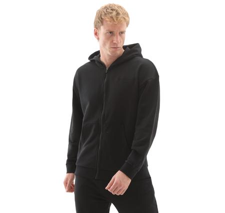 Skechers M Essential Full Zip Hoodie Sweatshirt Erkek Siyah
