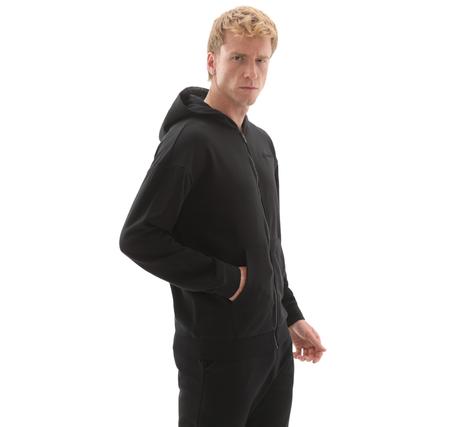 Skechers M Essential Full Zip Hoodie Sweatshirt Erkek Siyah