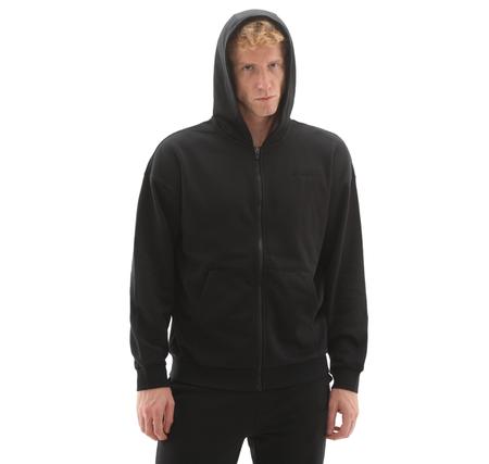 Skechers M Essential Full Zip Hoodie Sweatshirt Erkek Siyah