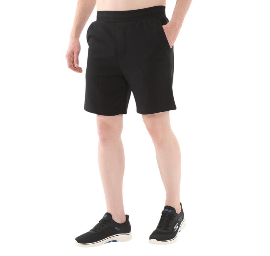 Skechers M Essential Sweatshort Erkek Şort Ve Kapri Siyah Skechers M Essential Sweatshort Erkek Şort Ve Kapri Siyah