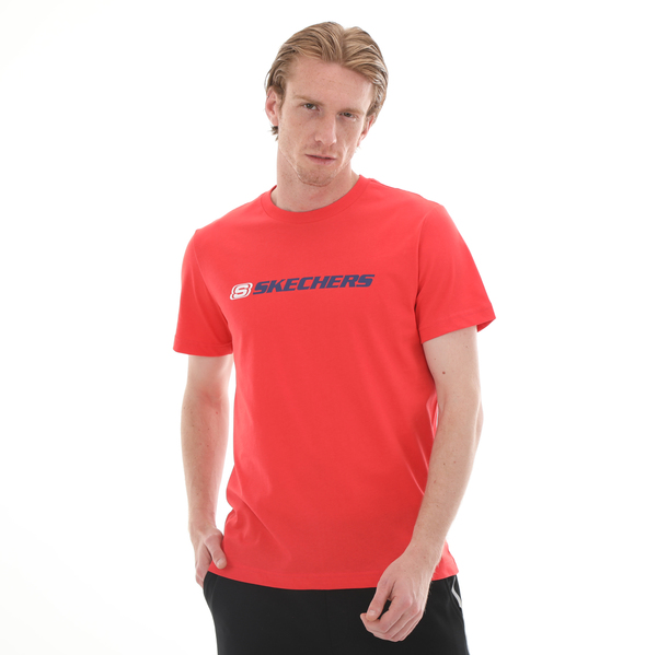 Skechers M Essential T-Shirt Erkek T-Shirt Kırmızı
