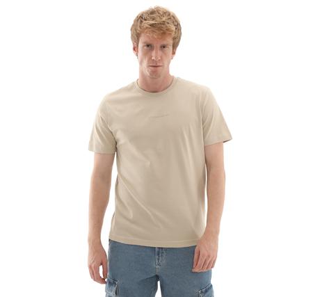 Skechers M Essential T-Shirt Erkek T-Shirt Krem