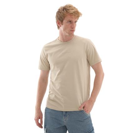 Skechers M Essential T-Shirt Erkek T-Shirt Krem