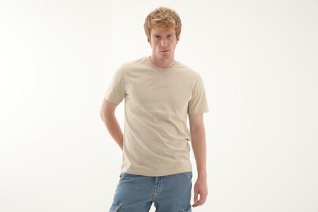 Skechers M Essential T-Shirt Erkek T-Shirt Krem
