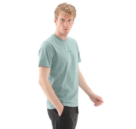 Skechers M Essential T-Shirt Erkek T-Shirt Yeşil