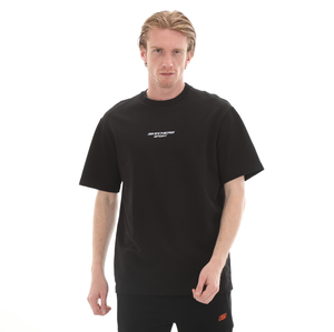 Skechers M Graphic Tee Reflect Logo Oversize T-Shirt Erkek T-Shirt Siyah