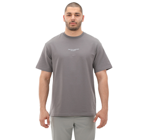 Skechers M Graphic Tee Reflect Logo Oversize T-Shirt Erkek T-Shirt Gri