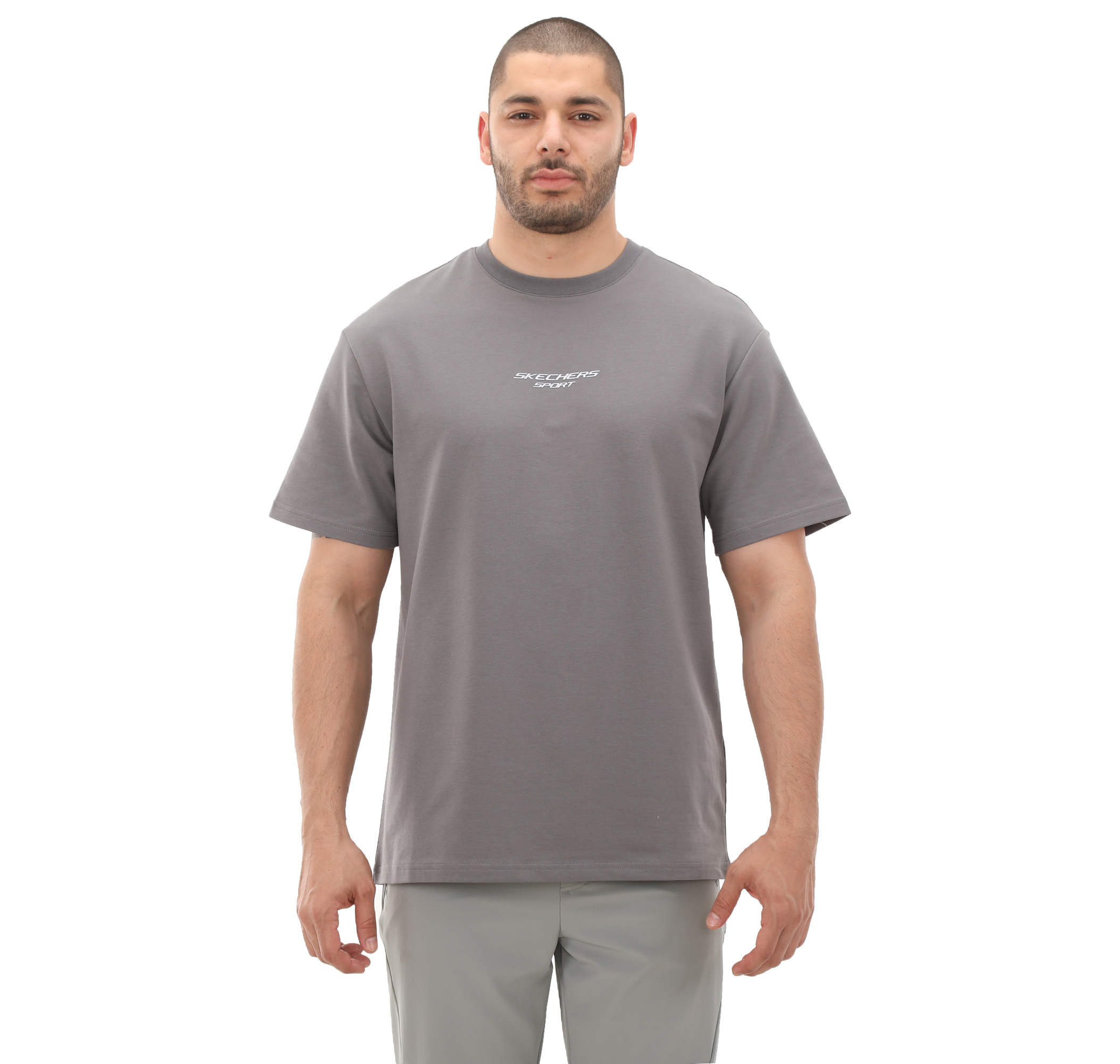 Мужская футболка Skechers M Graphic Tee Reflect Logo Oversize