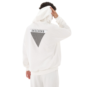 Skechers M Heavy Weight Fleece Hoodie Sweatshirt Erkek Sweatshirt Beyaz