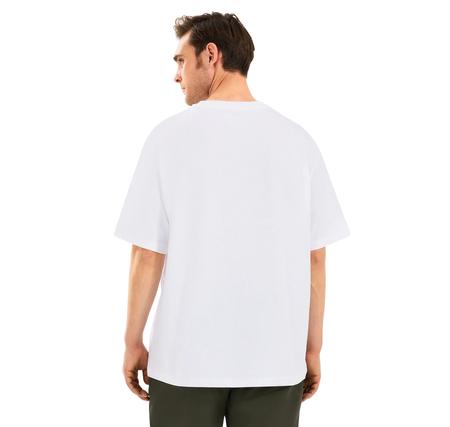 Skechers M Heavyweight Graphic Tee T-Shirt Erkek T-Shirt Beyaz