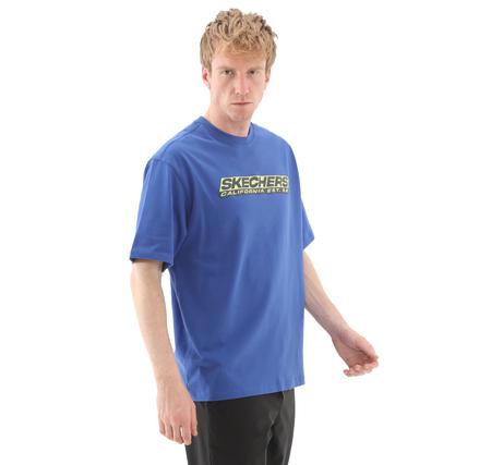 Skechers M Heavyweight Graphic Tee T-Shirt Erkek T-Shirt Lacivert