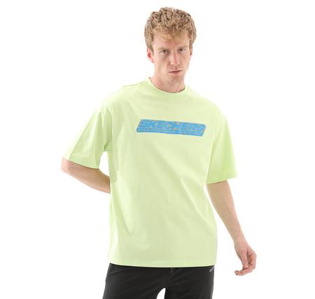 Skechers M Heavyweight Graphic Tee T-Shirt Erkek T-Shirt Yeşil