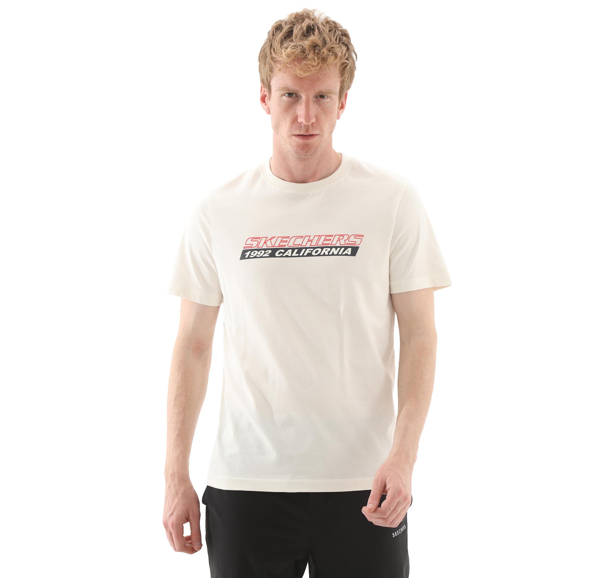 Мужская футболка Skechers M Lightweight Graphic Tee Krem