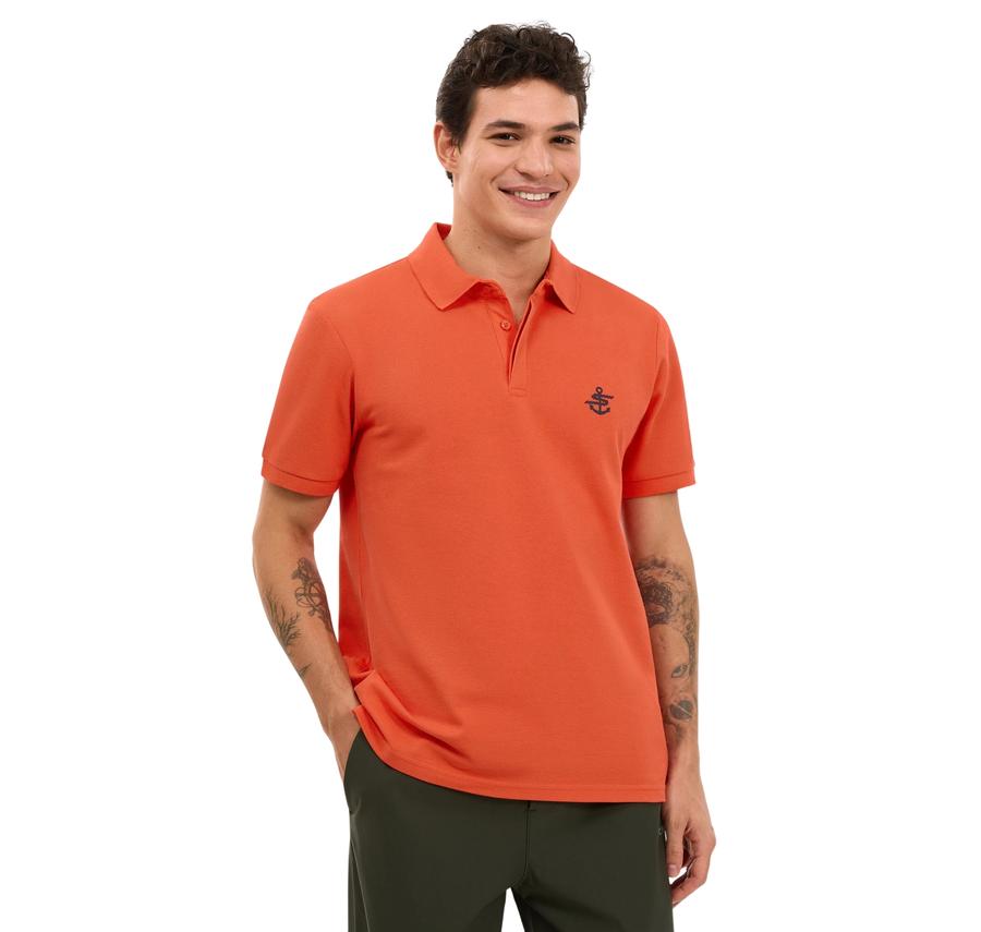 Skechers M Logo Printed Polo Erkek Skechers M Logo Printed Polo Erkek