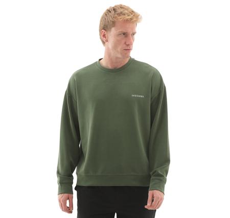 Skechers M Loose Crewneck Sweatshirt Erkek Sweatshirt Yeşil Skechers M Loose Crewneck Sweatshirt Erkek Sweatshirt Yeşil