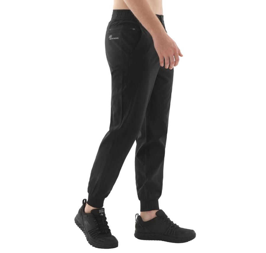 Skechers M Micro Coll. Side Zipper Jogger Fit Pant Erkek Eşofman Altı Siyah Skechers M Micro Coll. Side Zipper Jogger Fit Pant Erkek Eşofman Altı Siyah