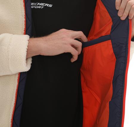 Skechers M Outdoor Fleece Full Zip Sherpa Erkek Ceket Krem Skechers M Outdoor Fleece Full Zip Sherpa Erkek Ceket Krem