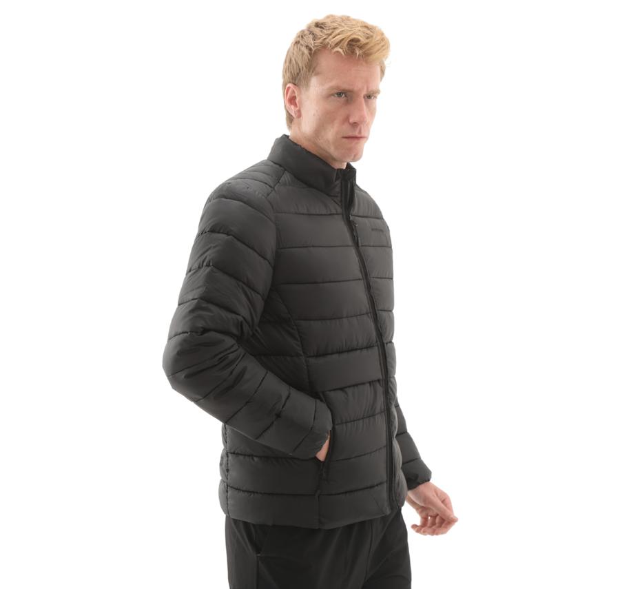 Skechers M Outerwear Padded Jacket Erkek Mont Siyah Skechers M Outerwear Padded Jacket Erkek Mont Siyah