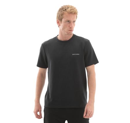 Skechers M Regular Crew Neck T-Shirt Erkek Siyah Skechers M Regular Crew Neck T-Shirt Erkek Siyah
