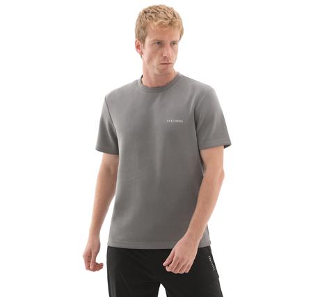 Skechers M Regular Crew Neck T-Shirt Erkek T-Shirt Gri Skechers M Regular Crew Neck T-Shirt Erkek T-Shirt Gri