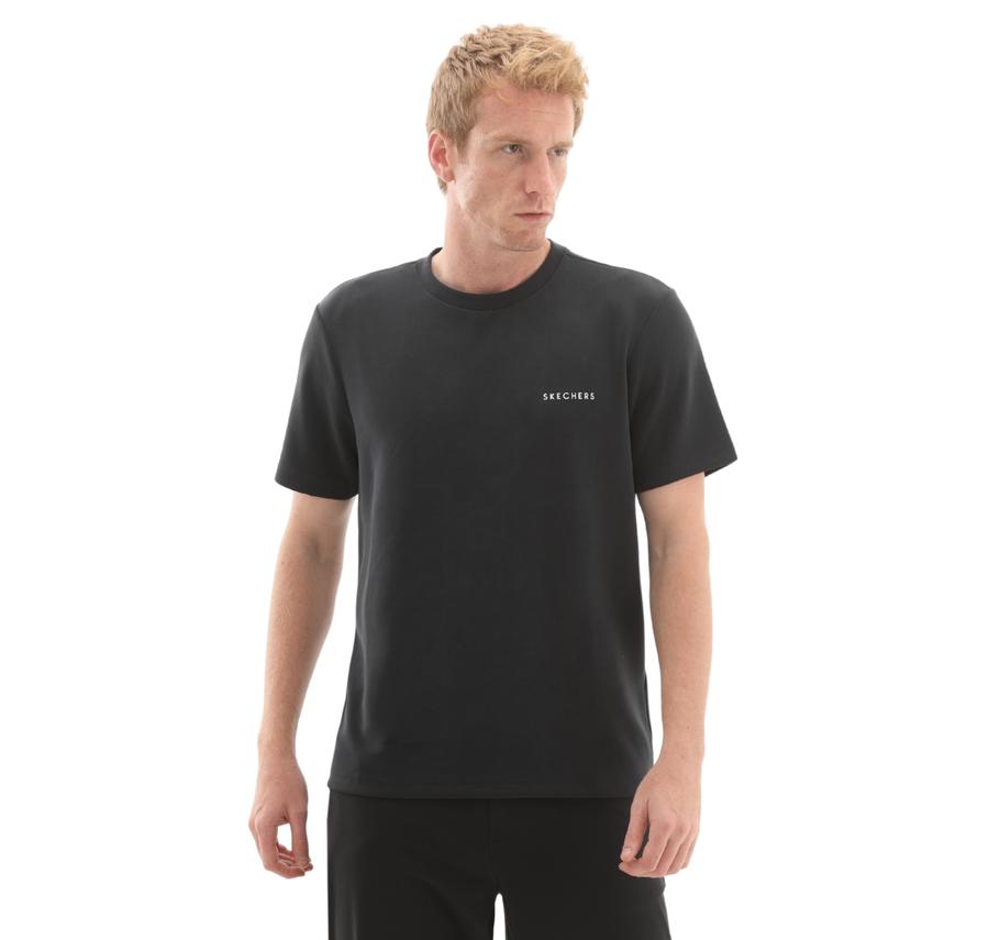 Skechers M Regular Crew Neck T-Shirt Erkek T-Shirt Siyah Skechers M Regular Crew Neck T-Shirt Erkek T-Shirt Siyah