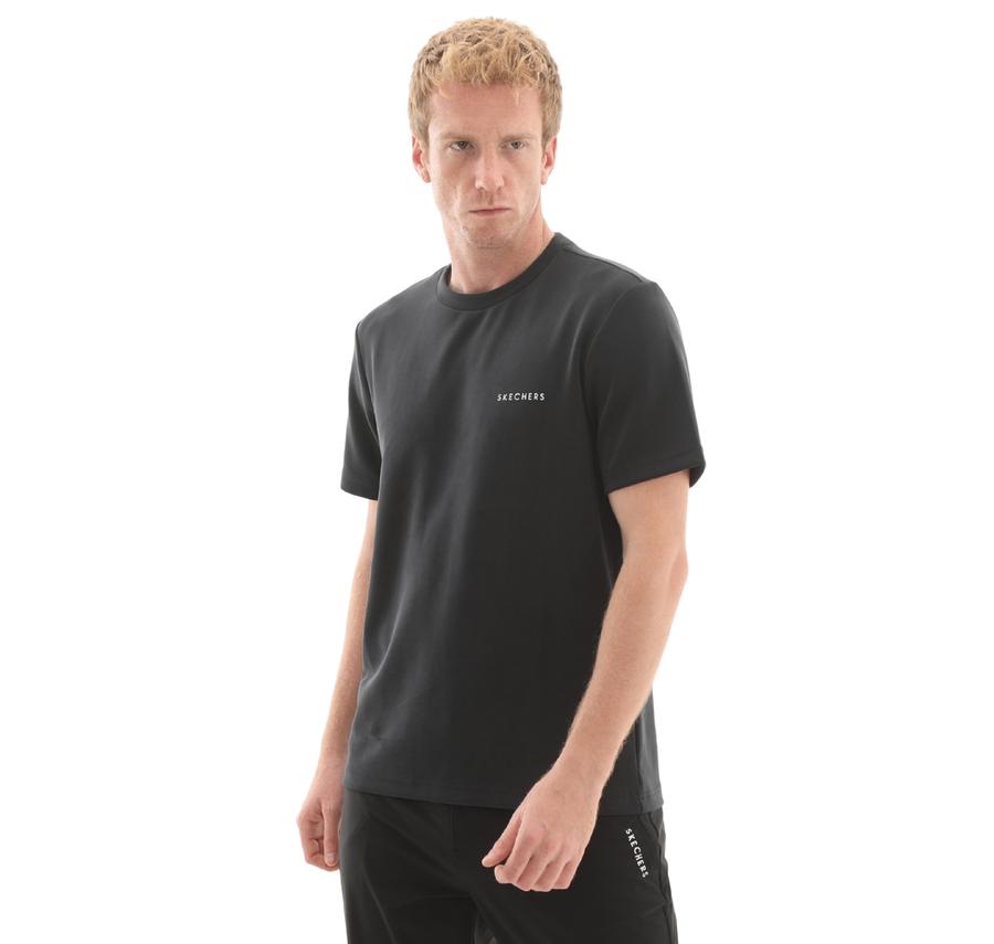 Skechers M Regular Crew Neck T-Shirt Erkek T-Shirt Siyah Skechers M Regular Crew Neck T-Shirt Erkek T-Shirt Siyah
