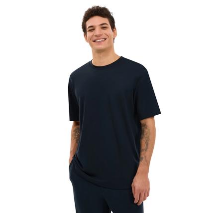Skechers M Relaxed Fıt T-Shirt Erkek T-Shirt Lacivert Skechers M Relaxed Fıt T-Shirt Erkek T-Shirt Lacivert